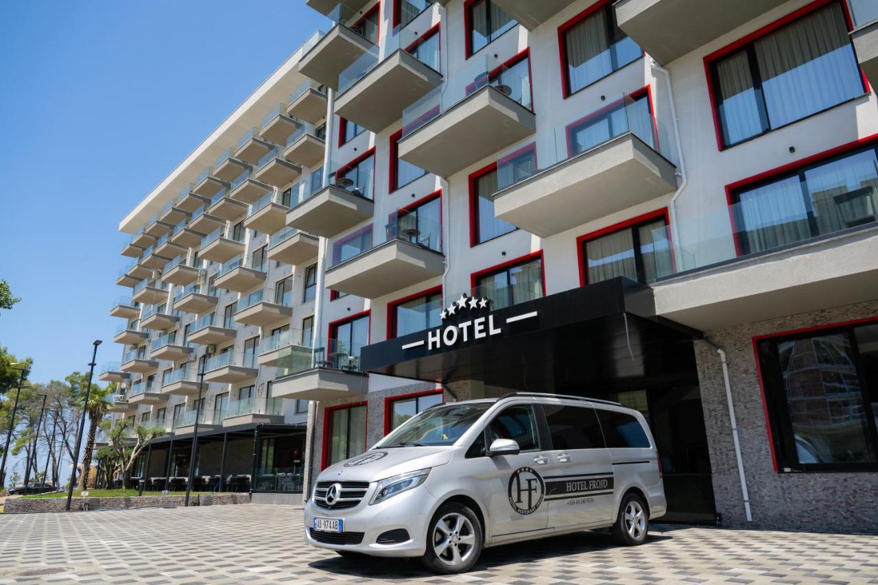 Frojd Kune Resort & Beach Hotel Shëngjin Exteriör bild